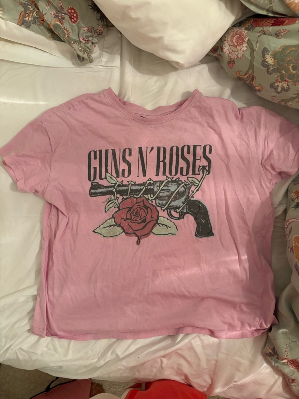 Guns N' Roses Pink Graphic Band Tee
